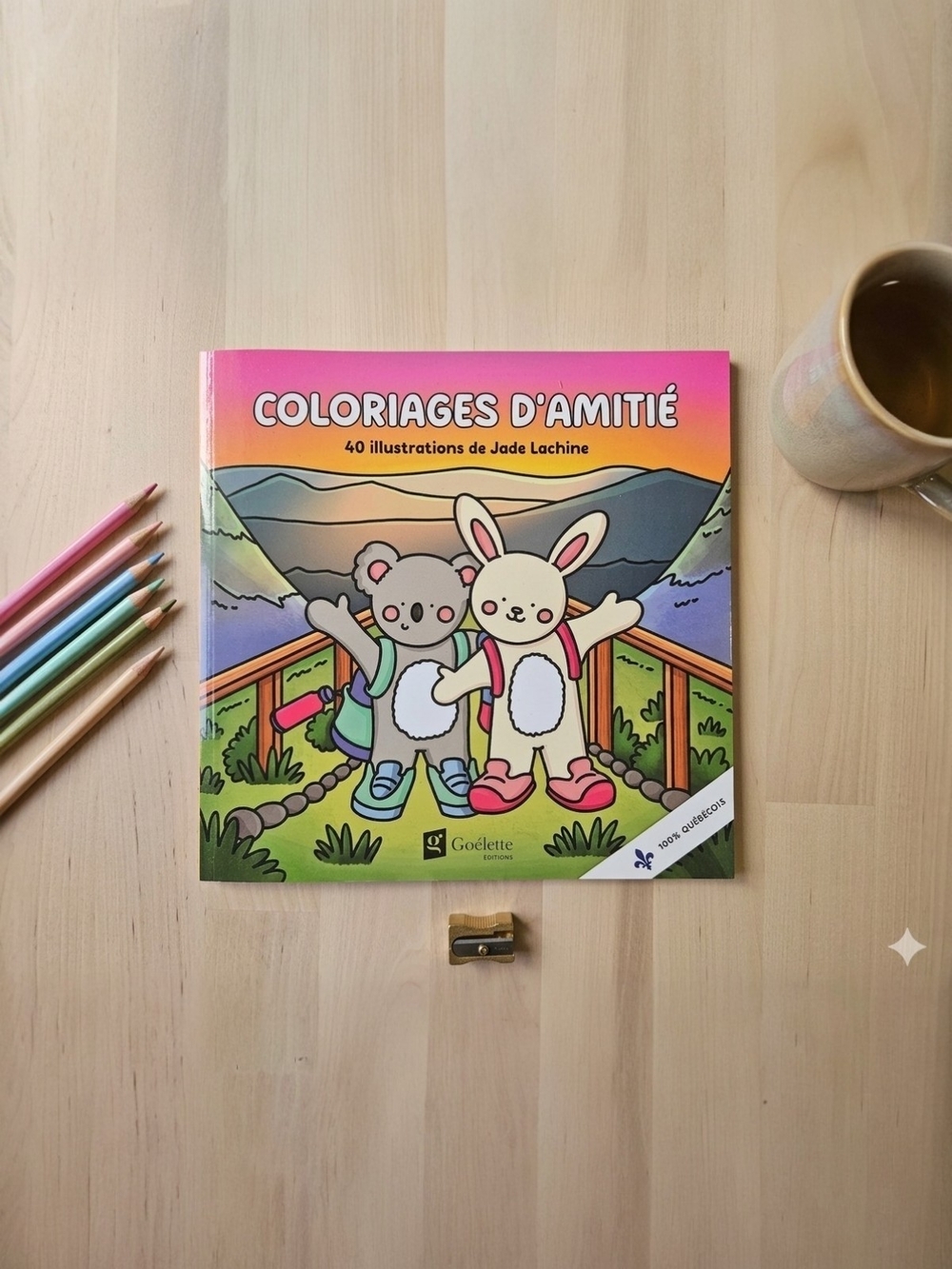 Coloriages d'Amitié Cozy Adult Coloring Book - Jade Lachine New